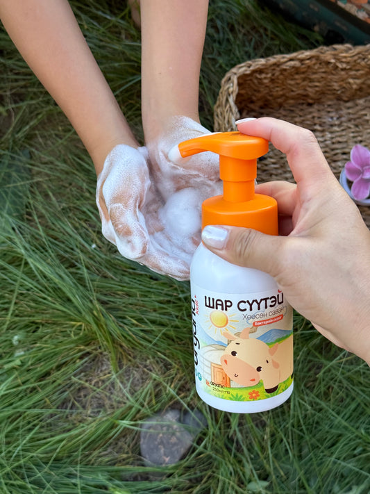 Шар сүүтэй хөөсөн саван